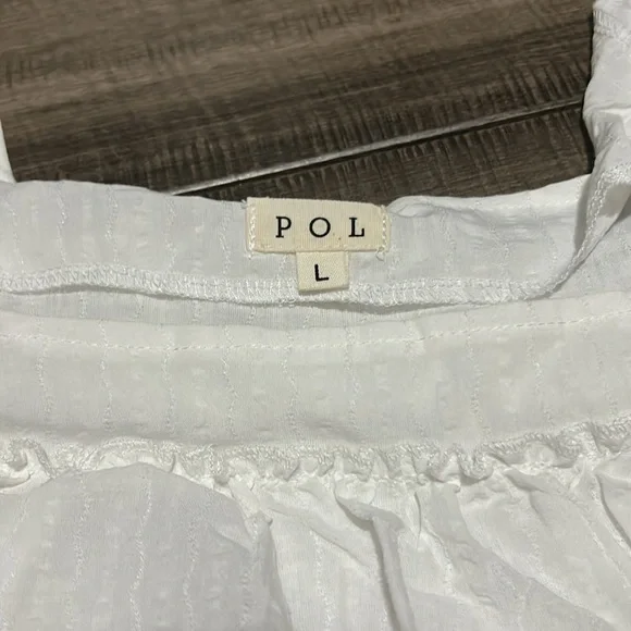 NWOT POL Eyelet Top L - Picture 3 of 6